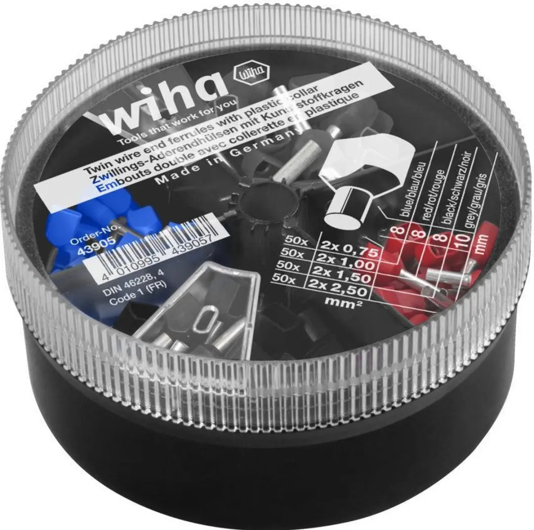 Wiha Tweeling-adereindhulzen 0,75-2,50mm²