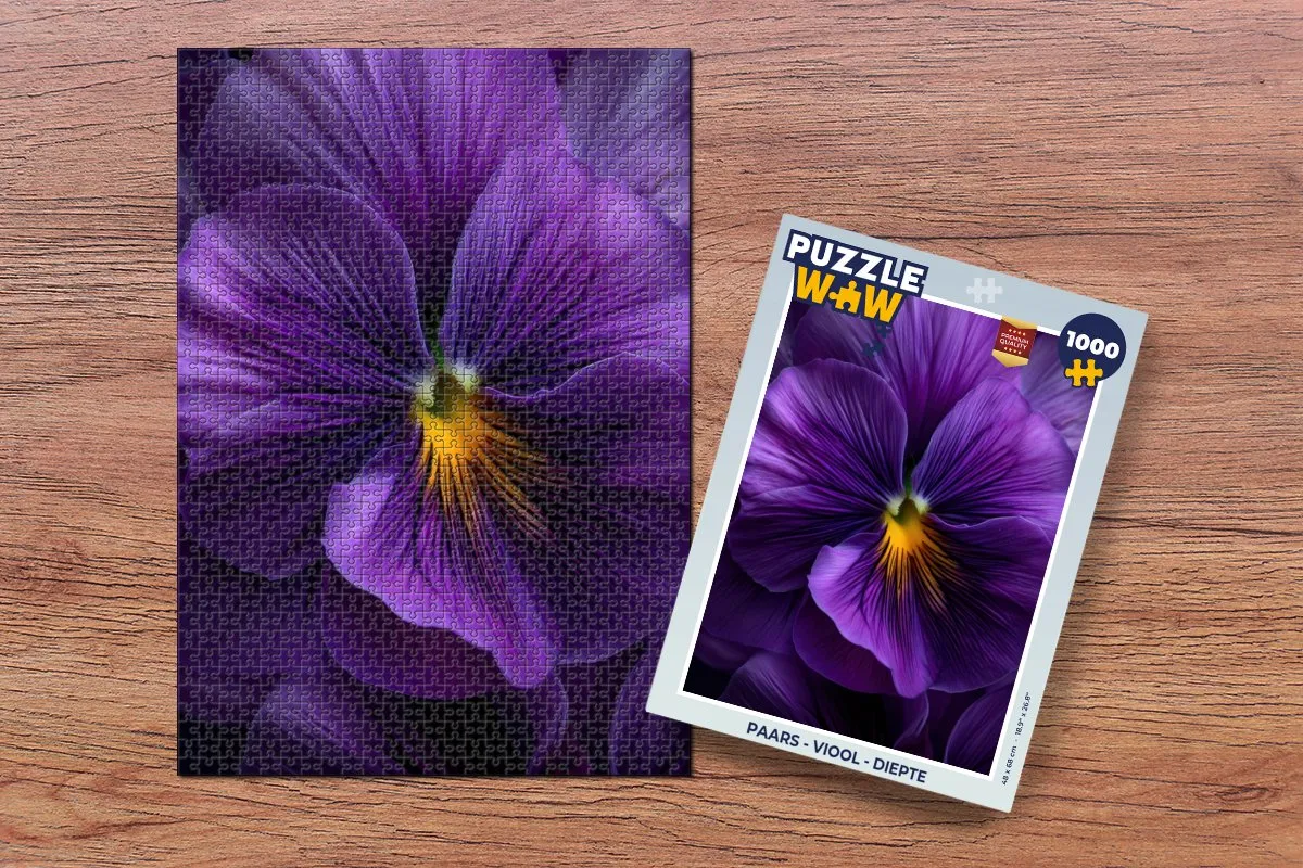 PuzzleWow Viool Legpuzzel 1000 Stuks - Paars