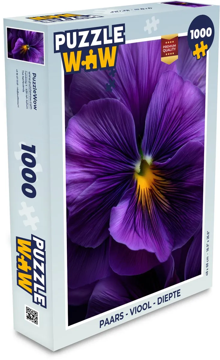 PuzzleWow Viool Legpuzzel 1000 Stuks