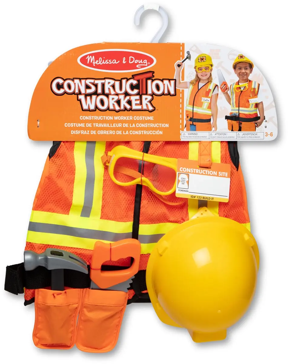Melissa & Doug Verkleedset Bouwvakker - Helm & Gereedschap - afbeelding 2 van 6