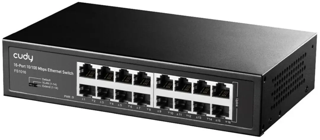 Cudy FS1016 Desktop Switch - 16 Poorten - 3.2 Gbps - afbeelding 3 van 4