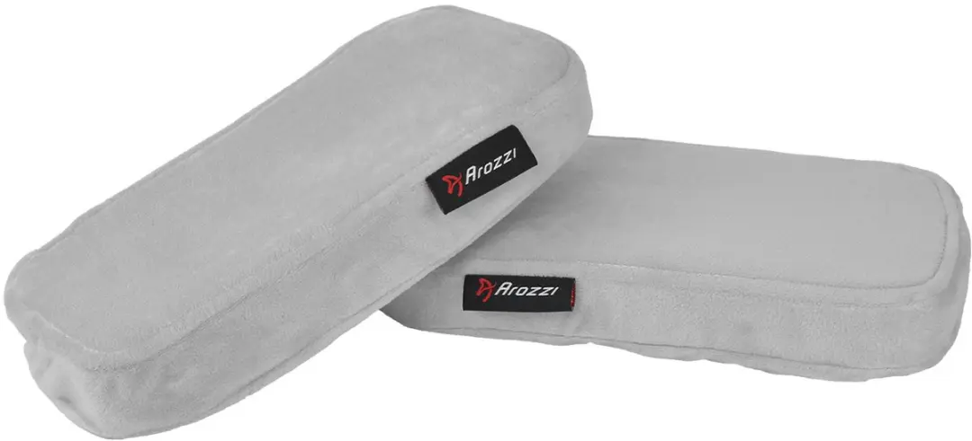 Arozzi Armleuningkussens Memory Foam Velvet Grijs