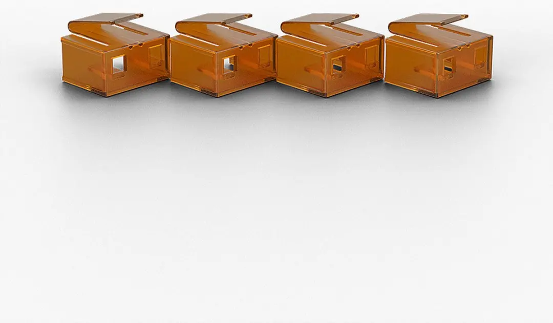 Lindy RJ45 Poortsloten ORANGE