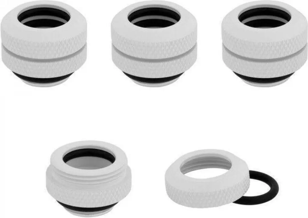 Corsair Hydro X XF Hardline Fitting - 4 Stuks OD 14mm - Wit - afbeelding 4 van 4