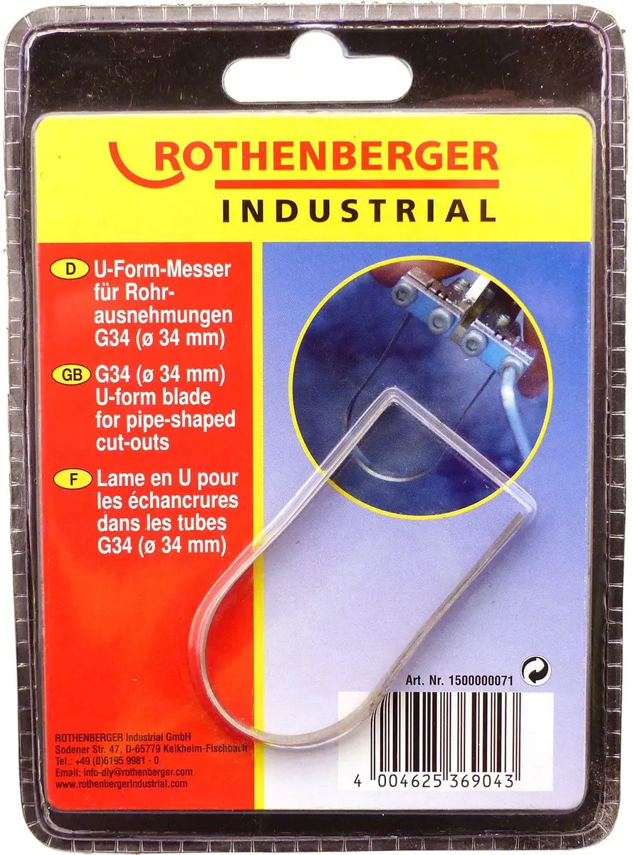 ROTHENBERGER Industrial Snijmes voor pijp tot d=34mm