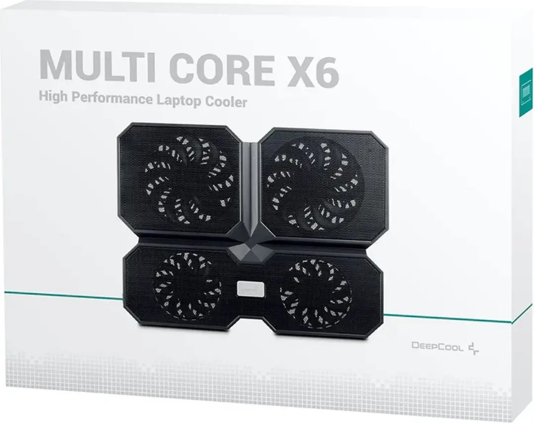 DeepCool Multi Core X6 DP-N422-MCX6 Laptopkoeler - 4 Ventilatoren - 2x USB 2.0