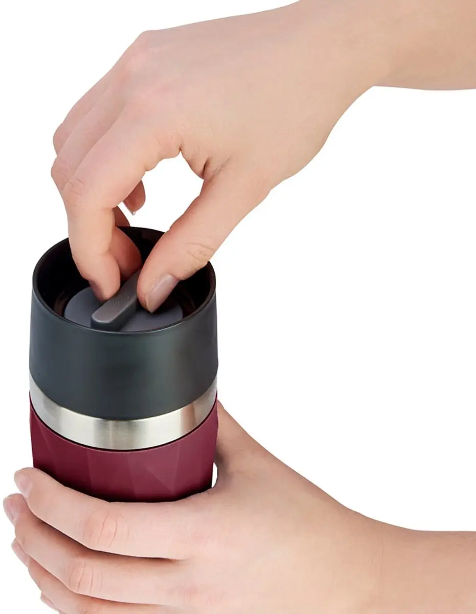Emsa Travel Mug Compact N2160900 - 300ml - Rood - afbeelding 2 van 6