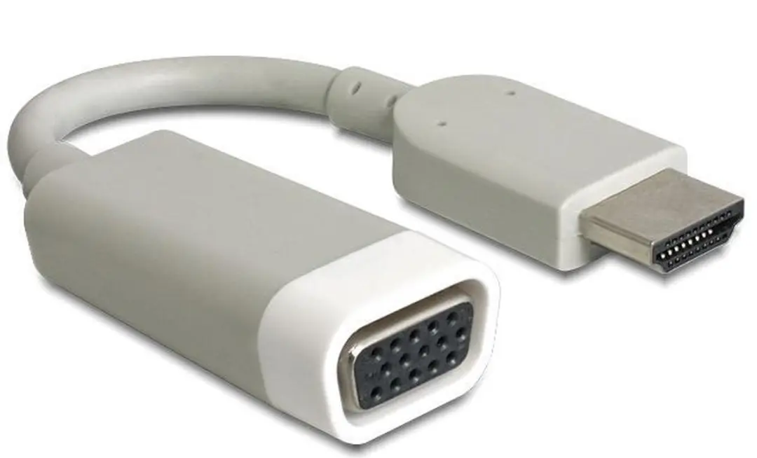 Delock HDMI naar VGA Adapter 65469 - 15cm - Grijs - afbeelding 5 van 5