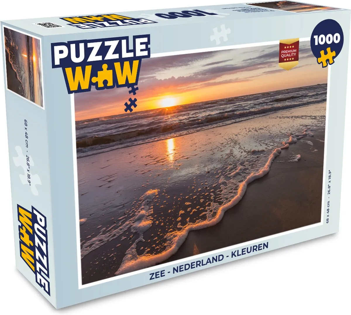 PuzzleWow Zee Nederland Legpuzzel 1000 Stuks