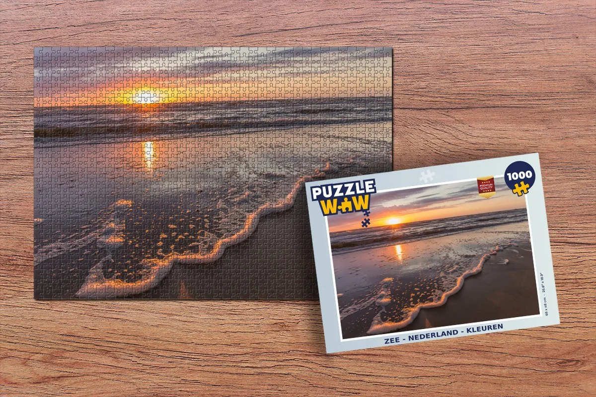 PuzzleWow Zee Nederland Legpuzzel 1000 Stuks - Multicolor