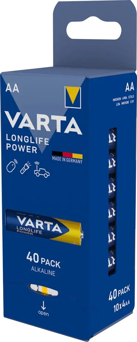 Varta Longlife Power AA Alkaline - 40 Stuks - afbeelding 2 van 3