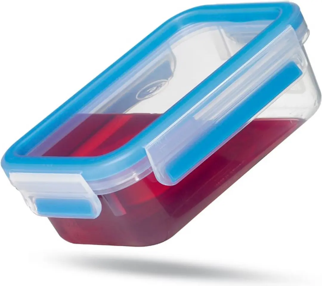 Emsa Clip & Close Vershouddoos 3,7L - 3 Stuks - Transparant/Blauw - afbeelding 3 van 4