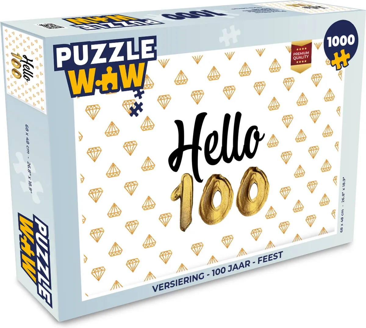PuzzleWow 100 Jaar Legpuzzel 1000 Stuks