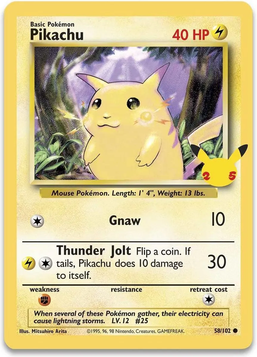 Pokémon First Partner Binder 25th Anniversary Pikachu - 100 Kaarten