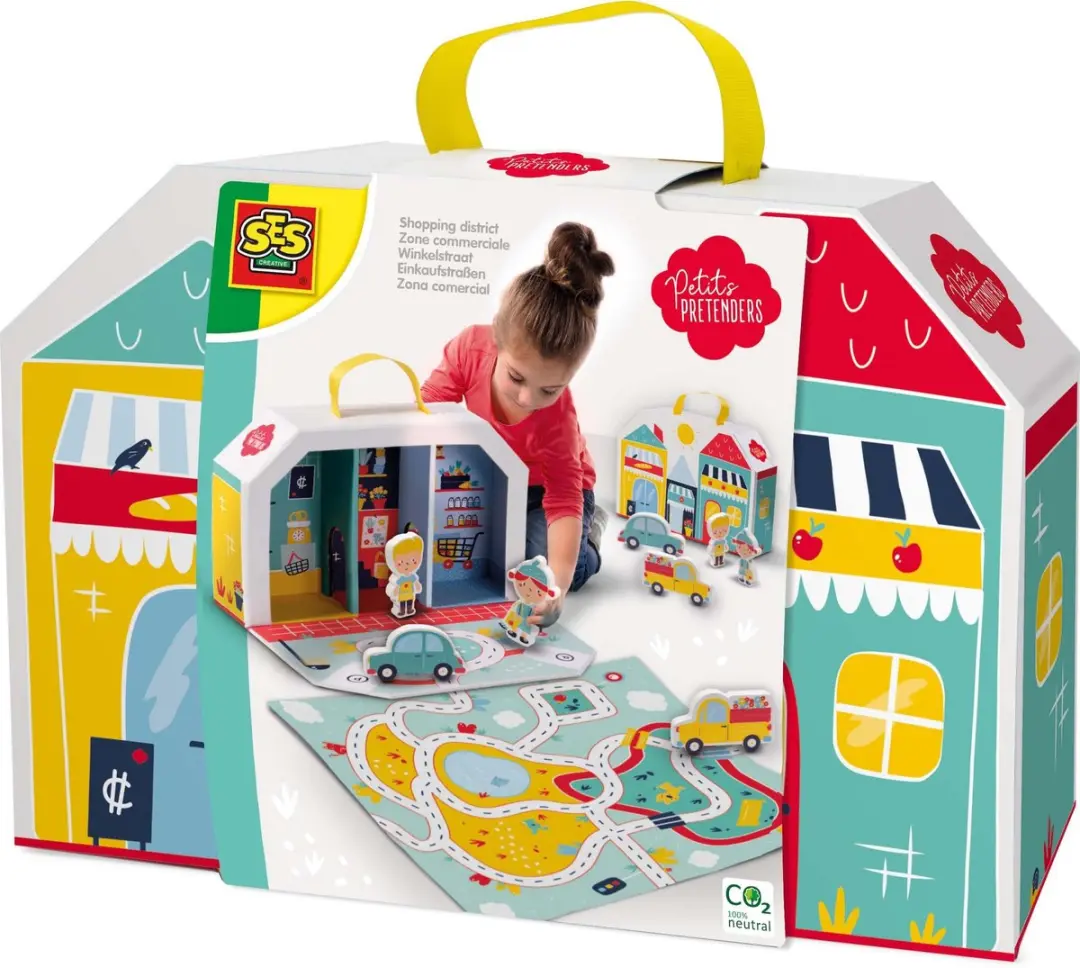 SES Creative Petits Pretenders Winkelstraat Speelkoffer