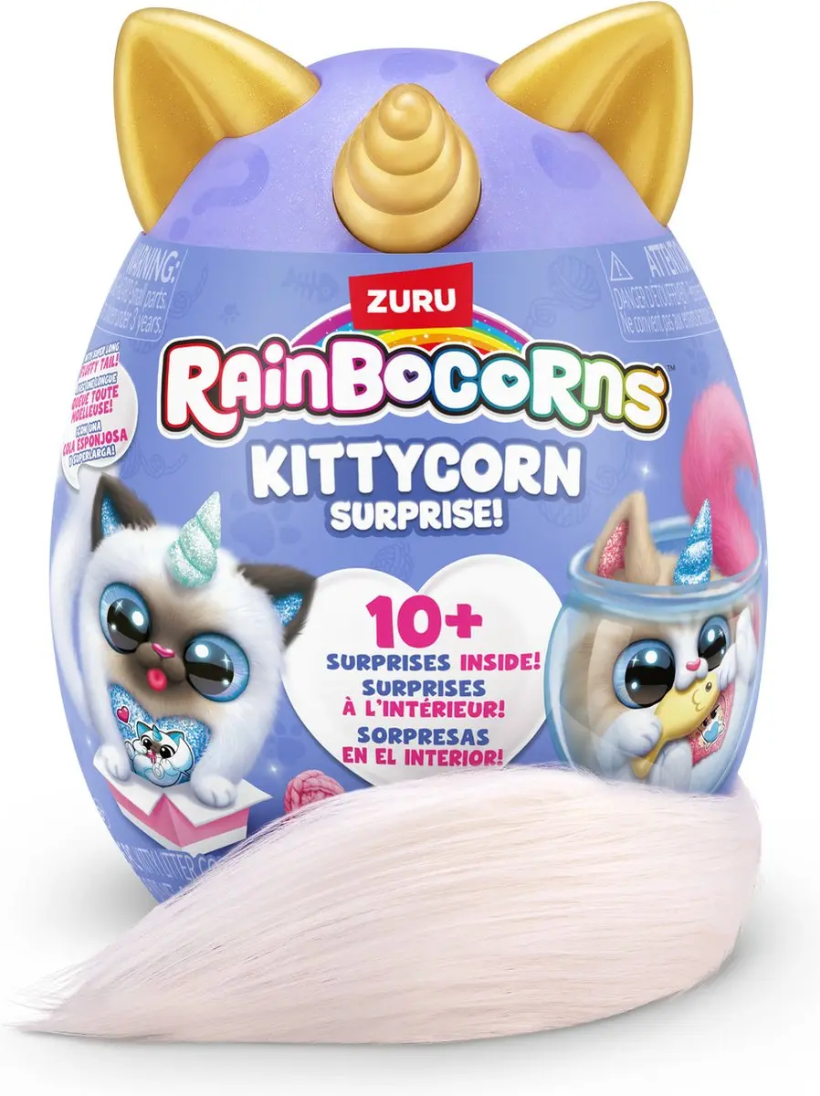 ZURU Rainbocorns Kittycorn Surprise Serie 3 Maine Coon Kat - afbeelding 5 van 6