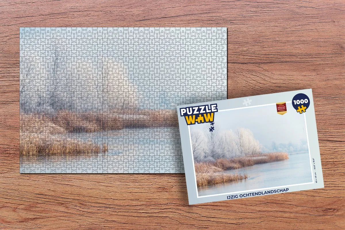 PuzzleWow Winter Landschap Legpuzzel 1000 Stuks - Multicolor