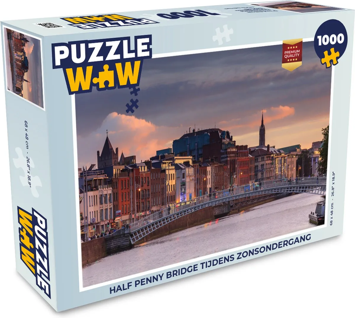 PuzzleWow Half Penny Bridge Legpuzzel 1000 Stuks
