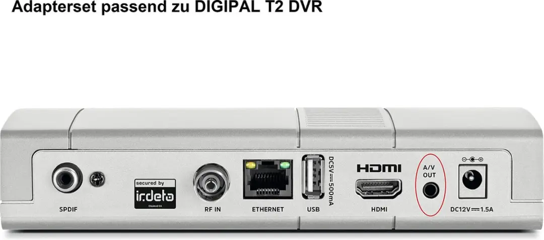 Technisat 0000/3649 Videoadapter RCA - 3xRCA Zwart