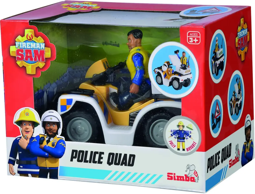 Simba Brandweerman Sam Politie Quad - MPN 109251093038 - Meerkleurig - afbeelding 6 van 6
