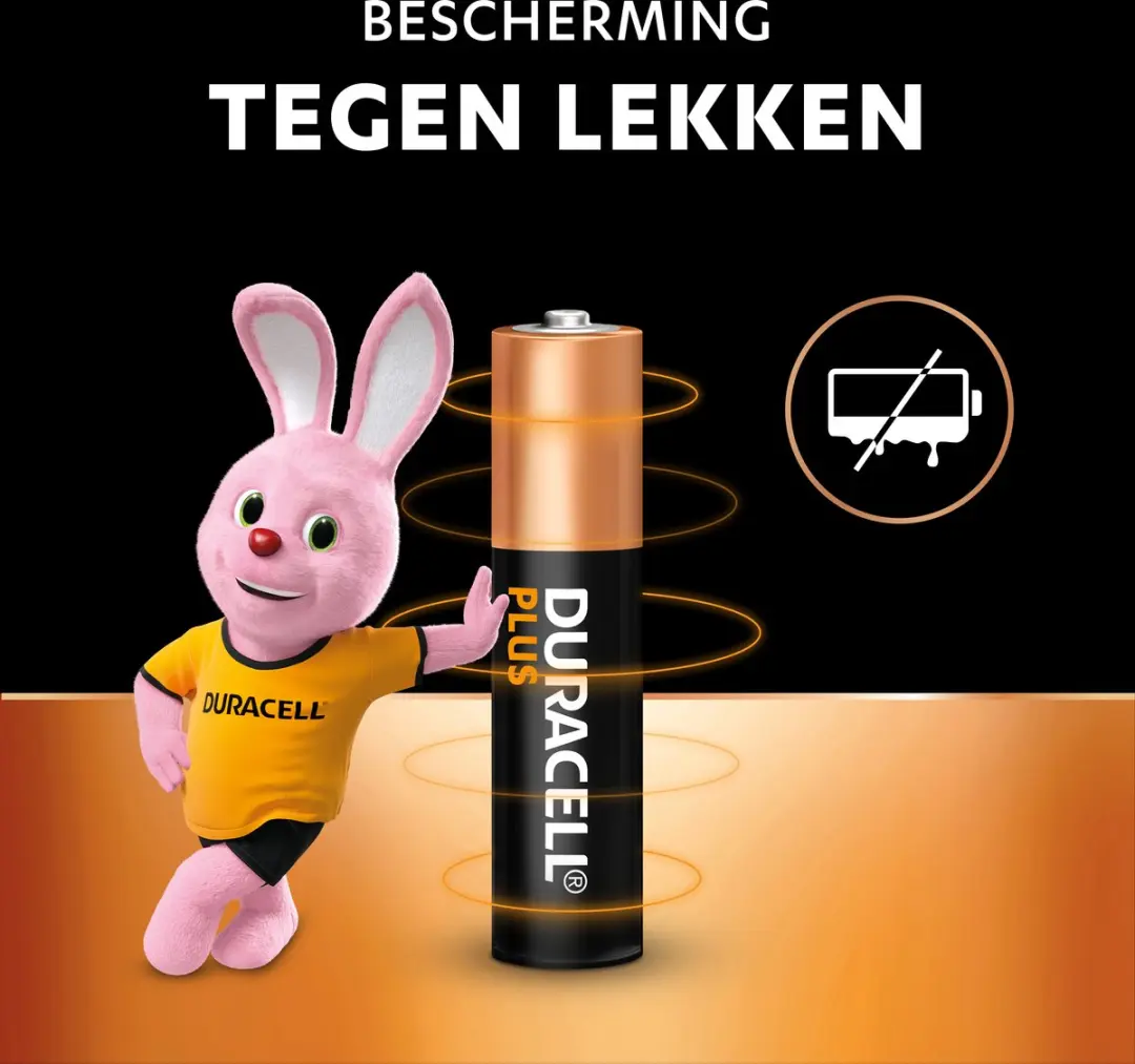 Duracell Plus AAA Alkaline Batterijen 6 Stuks