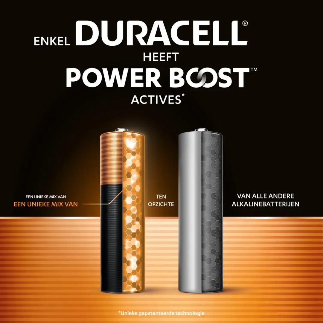 Duracell Plus AA Alkaline Batterijen 6 Stuks