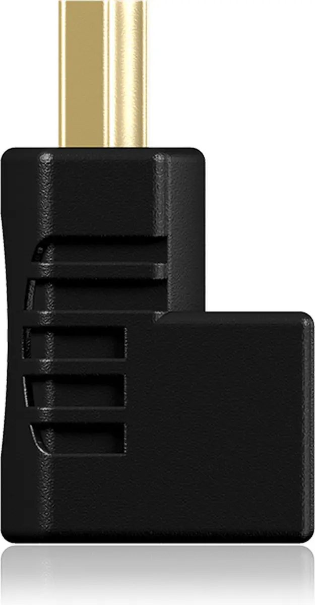 Icy Box HDMI Hoekadapters 2x - Zwart - afbeelding 2 van 4