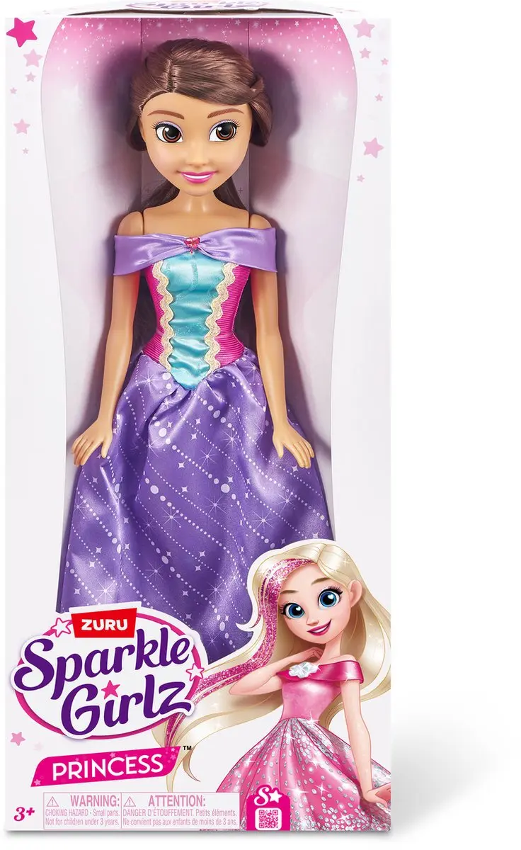 ZURU Sparkle Girlz Prinses Pop 45cm - 10049B - Paars - afbeelding 5 van 6