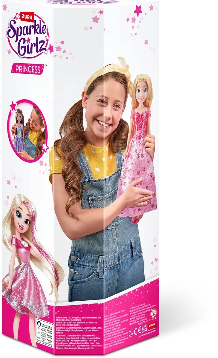 ZURU Sparkle Girlz Prinses Pop 45cm - 10049B - Paars - afbeelding 4 van 6