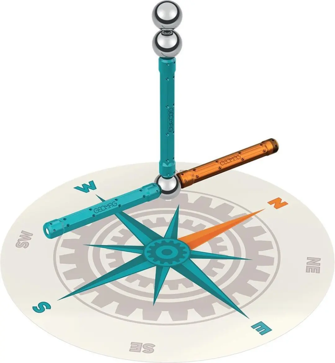Geomag Mechanics Motion RE Compass 35-delig - Multikleur - afbeelding 2 van 5