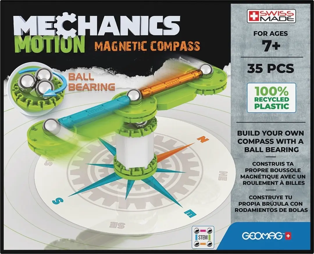 Geomag Mechanics Motion RE Compass 35-delig - Multikleur - afbeelding 4 van 5