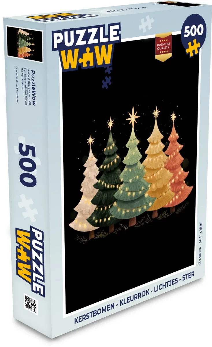 PuzzleWow Kerstboom Puzzle 500 Stuks