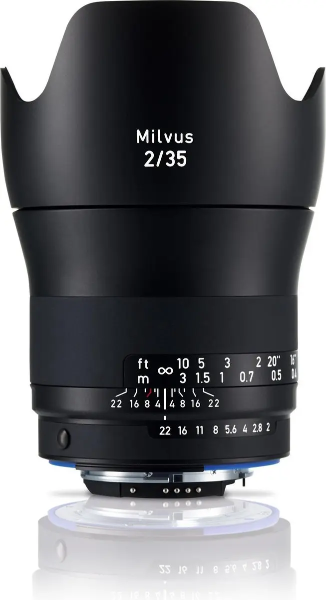 Carl Zeiss Milvus 2/35M SLR Groothoeklens Zwart