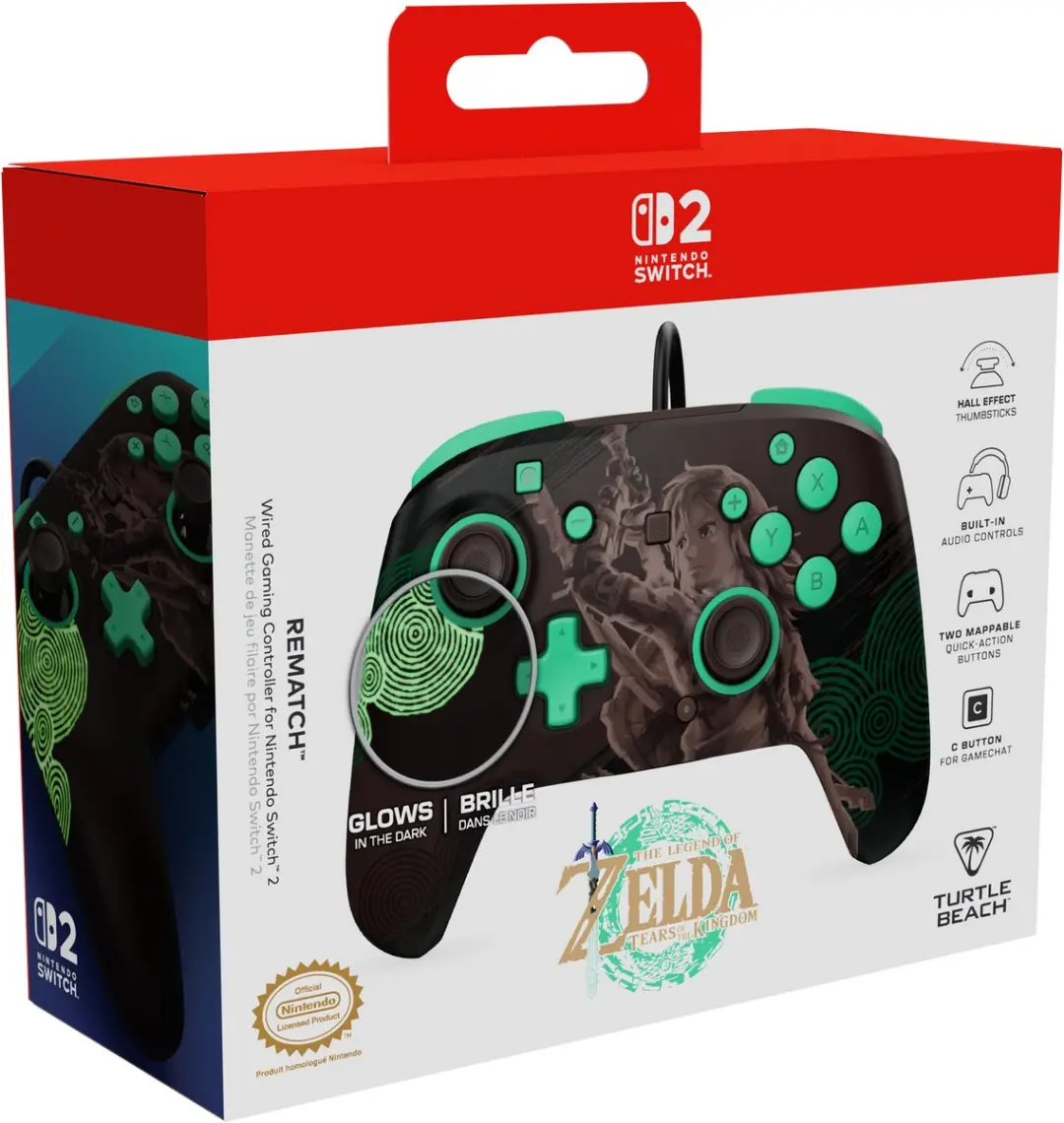 Turtle Beach Rematch Controller TBC-8005-55 - Nintendo Switch - The Legend of Zelda