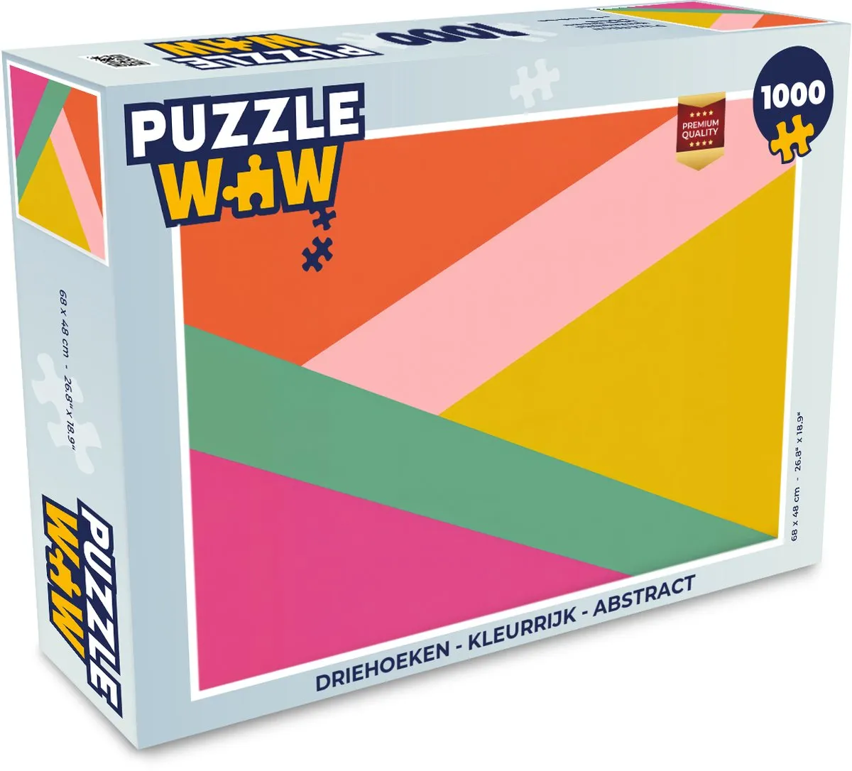 PuzzleWow Driehoeken Abstract Legpuzzel 1000 Stuks