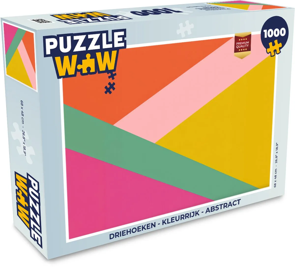 PuzzleWow Driehoeken Abstract Legpuzzel 1000 Stuks - MPN 8721406839521
