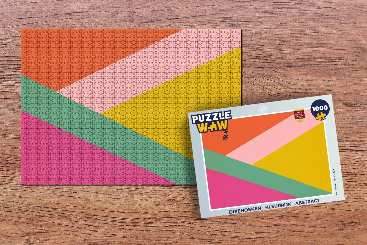 PuzzleWow Driehoeken Abstract Legpuzzel 1000 Stuks - MPN 8721406839521