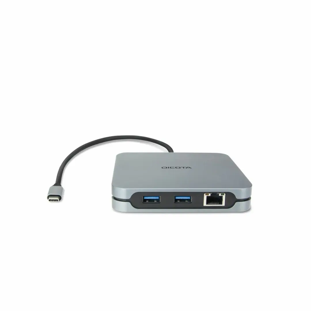Dicota D32057 USB-C Interface Hub - 9 Poorten - Zilver - afbeelding 2 van 6