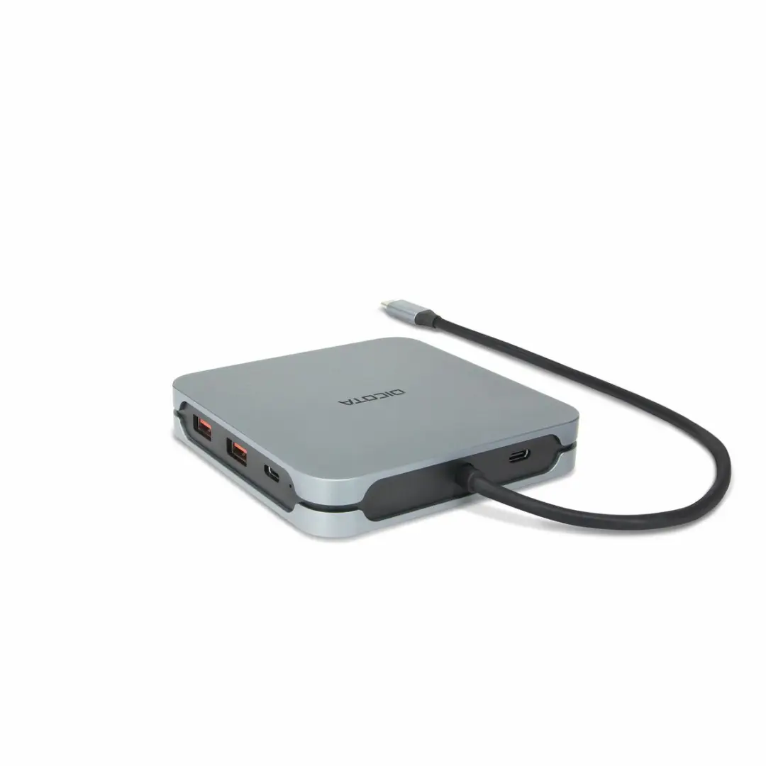 Dicota D32057 USB-C Interface Hub - 9 Poorten - Zilver - afbeelding 6 van 6