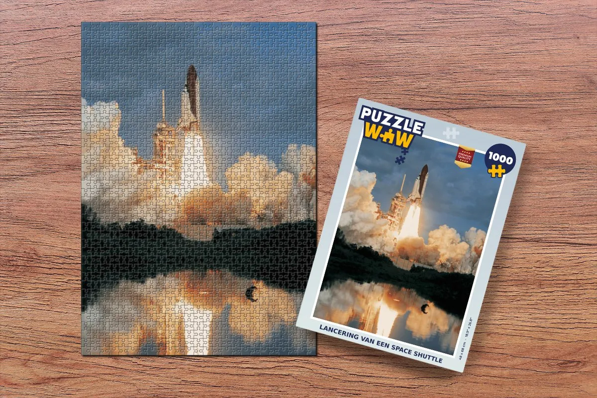 PuzzleWow Space Shuttle Legpuzzel 1000 Stuks - Multicolor