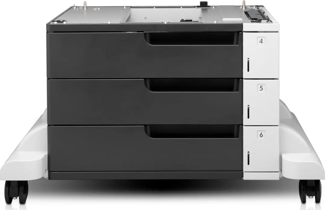 HP LaserJet 3x500-sheet invoerlade met standaard