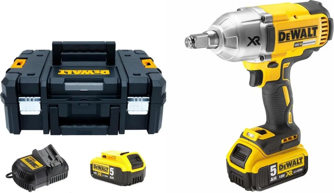 DeWalt DCF899HP2 18V Li-Ion Accu slagmoersleutel set (2x 5.0Ah accu) in TSTAK