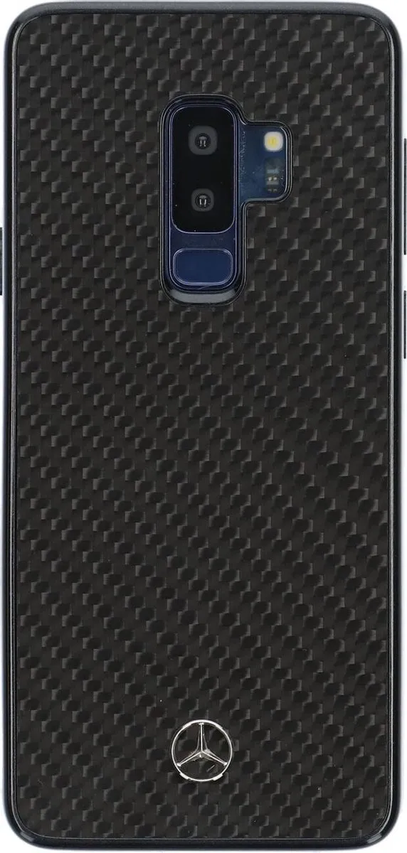 Mercedes-Benz Carbon Back Cover S203-6 - Samsung Galaxy S9+ - Zwart