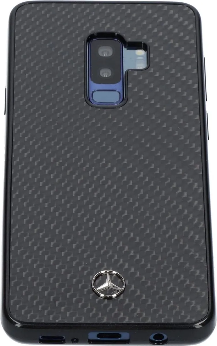 Mercedes-Benz Carbon Back Cover S203-6 - Samsung Galaxy S9+ - Zwart