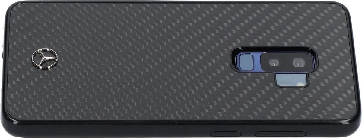 Mercedes-Benz Carbon Back Cover S203-6 - Samsung Galaxy S9+ - Zwart