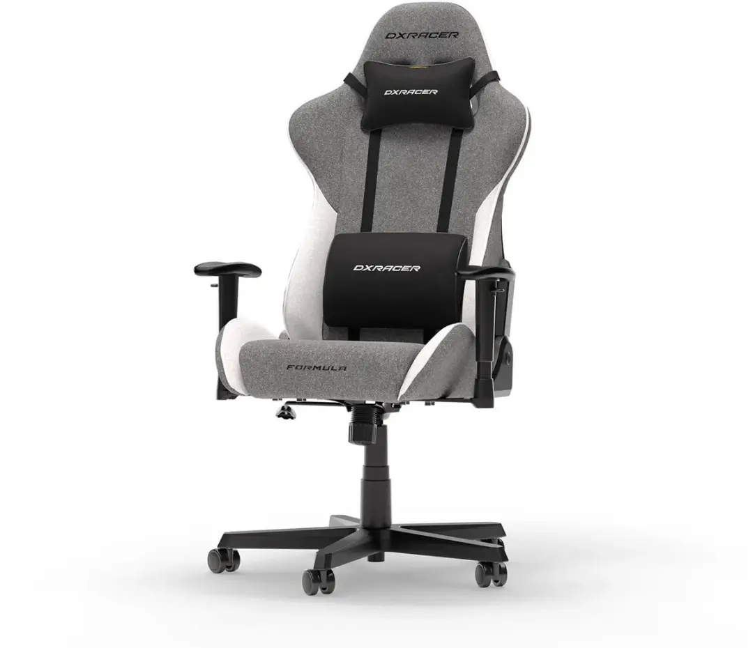 DXRacer Formula L gamestoel fabric grijs/wit