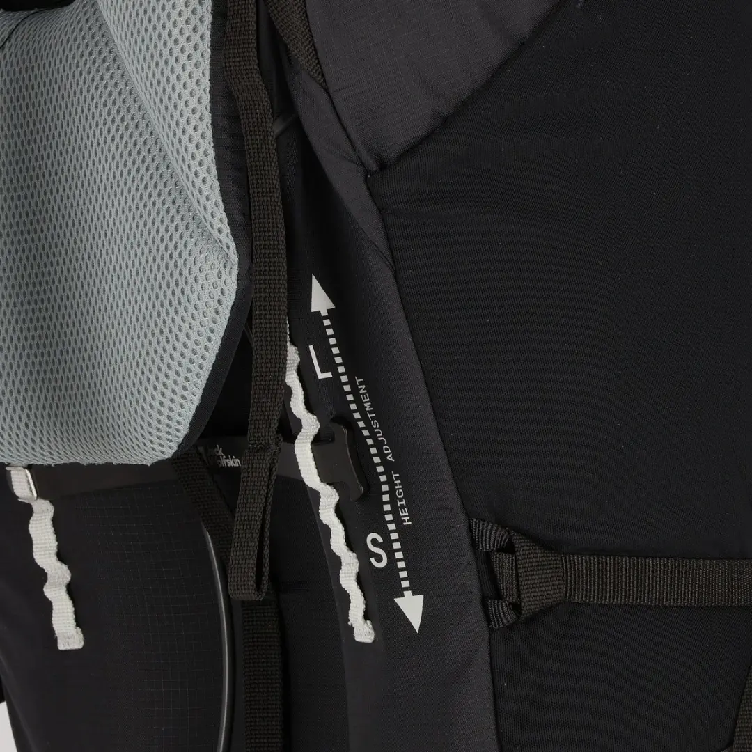 Jack Wolfskin Trailflair 50L Rugzak - Zwart - afbeelding 2 van 6