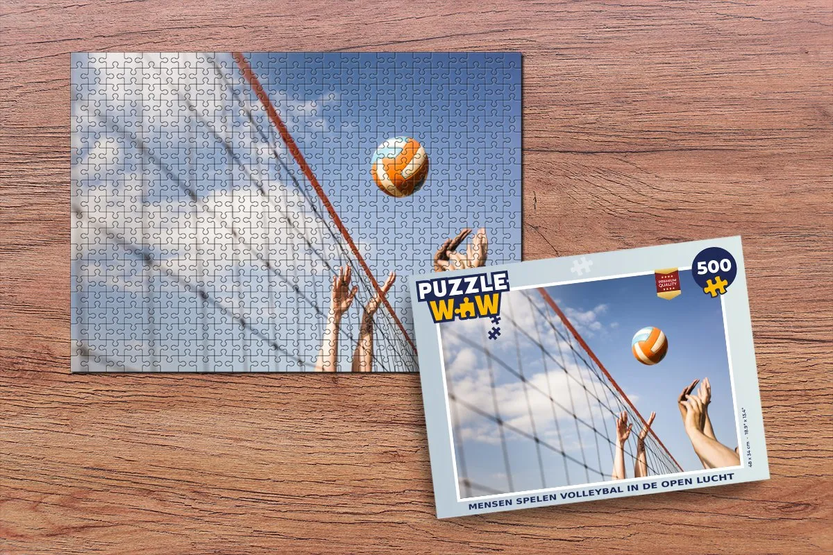 PuzzleWow Volleybal Legpuzzel 500 Stuks