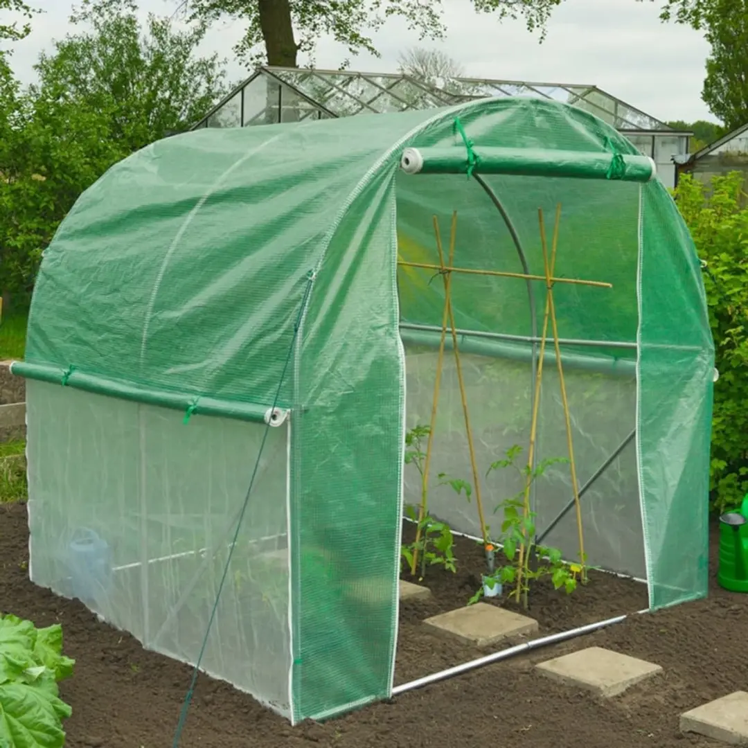 Nature Tuintunnel met bodemframe 200x200x200cm - Groen - afbeelding 3 van 3