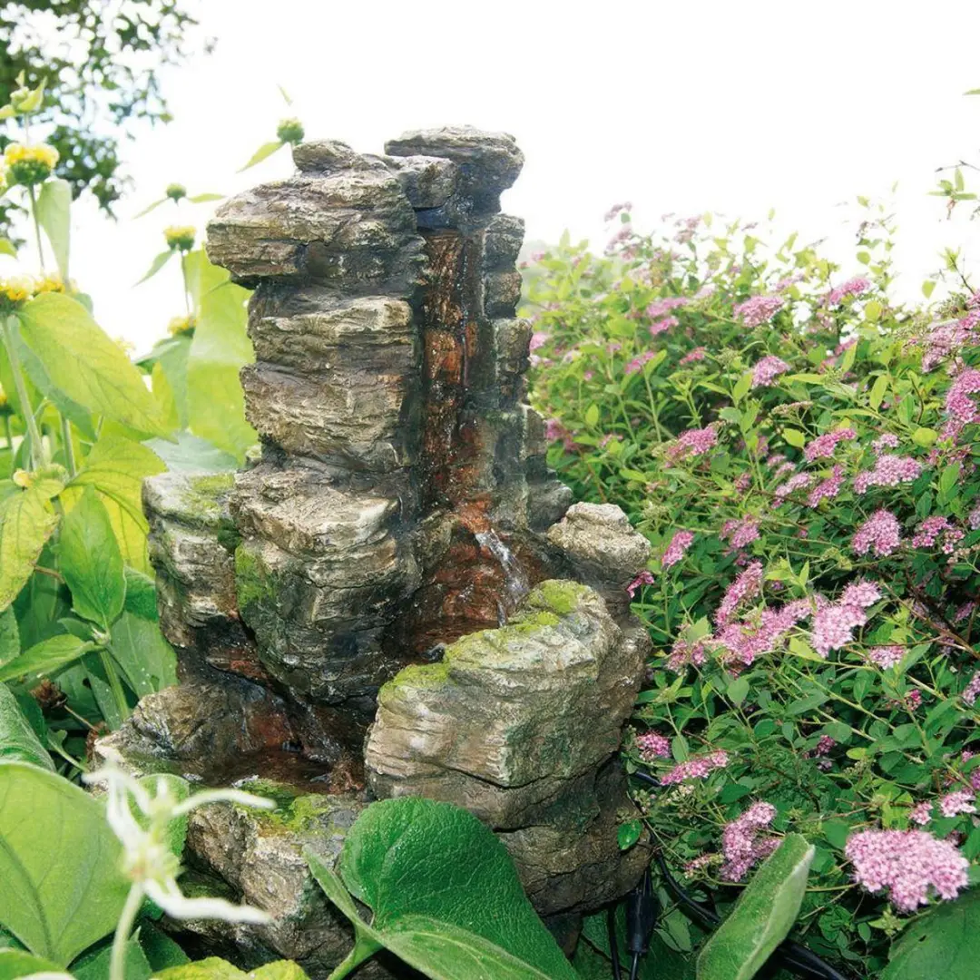 Ubbink AcquaArte Chios Waterornament - 16W LED Waterval - Bruin